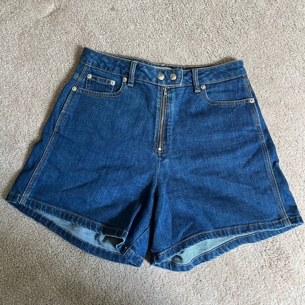 Sonia by Sonia Rykiel Blue Cotton Blend Denim Jean Shorts Sz. 34 (2)